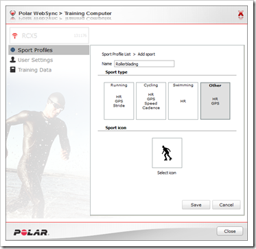 RCX5 creating your own sport profile, completed