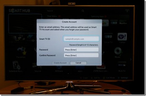 login smarttv samsung