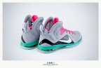 nike lebron 9 ps elite grey candy pink 9 37 sneakerbox LeBron 9 P.S. Elite Miami Vice Official Images & Release Date