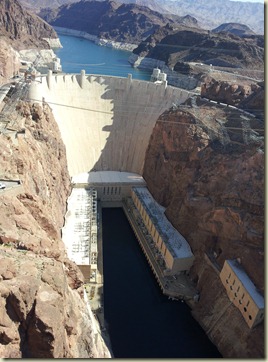 View from New bridge at Hoover Dam (2) View from New bridge at Hoover Dam (2)