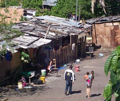 poor neighborhood in Asuncion
