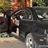 A drunk driver traveling west on 5th Aave in Curtis Park, goes straight through the intersection at 5th Aver and Franklin Blvd. and slams right into a wall. Air bags deployed and the solo drunk occupant sustained minor injuries and was transported to the hospital via paramedics. News_100824_DUI Accident_FranklinAt5thAve
