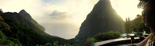 Directly below here is the Jalouise Plantation resort and beach where we were earlier in the day