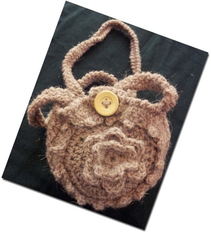 Victorian Style Flower Pouch