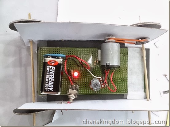 Motor car circuit board with 'casing'