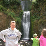 Multnomah Falls and Debbie