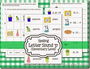 Spelling Letter Sounds Set 1 ‘s-a-t-i-p-n’