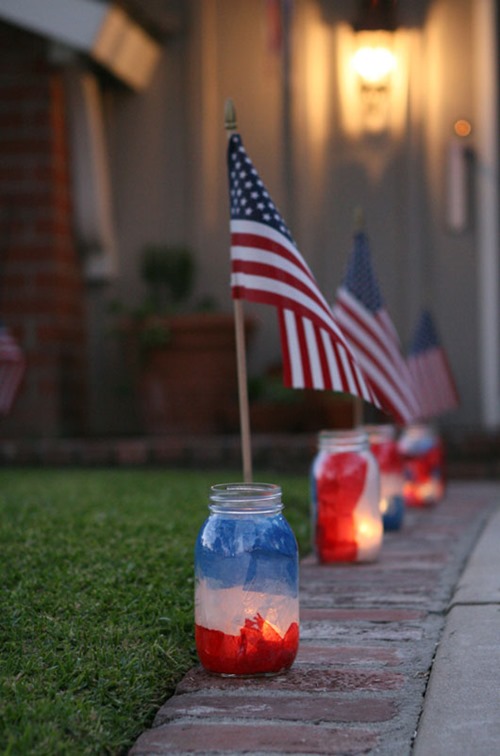 Cheap Craft Patriotic Mason Jar Luminaries Cheap Craft Patriotic Mason Jar Luminaries