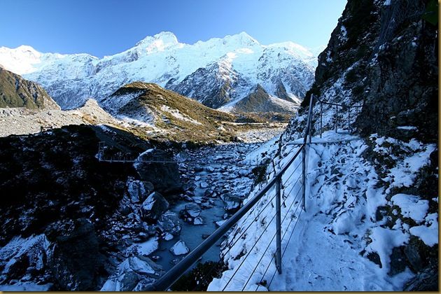 Handrail on the route