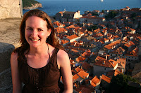 Kristy on the city walls