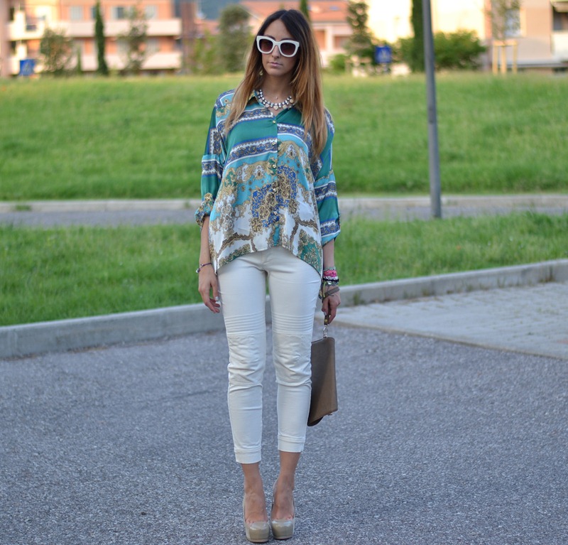 Rinascimento, Rinascimento Shirt, Rinascimento Foulard Print, Rinascimento ss 2012