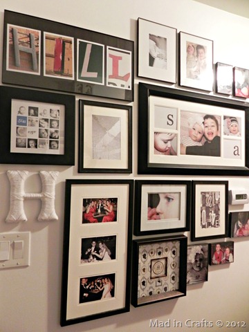 finished gallery wall