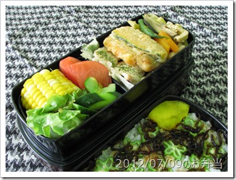 初物尽くし弁当(2012/07/09)