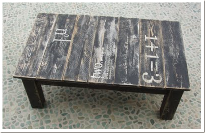 Caught in Grace: DIY Chunky Distressed Coffee Table