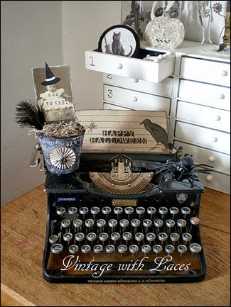 Halloween Typewriter Vignette Halloween Typewriter Vignette