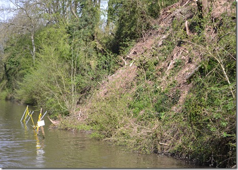 landslip on the grand union