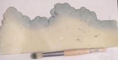 cloud stencil and stipple brush