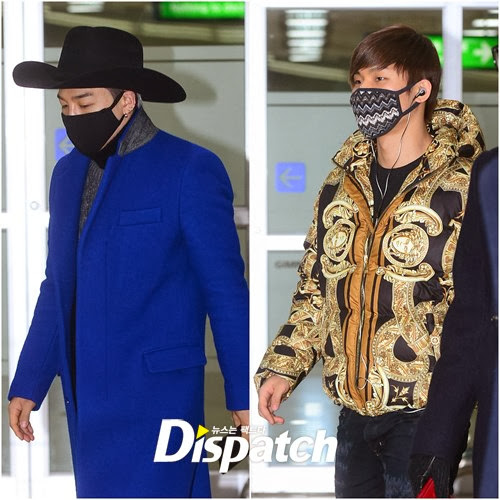 Recente Moda de Aeroporto de Dae Sung & Tae Yang Expressa Sua Personalidade 1.jpg
