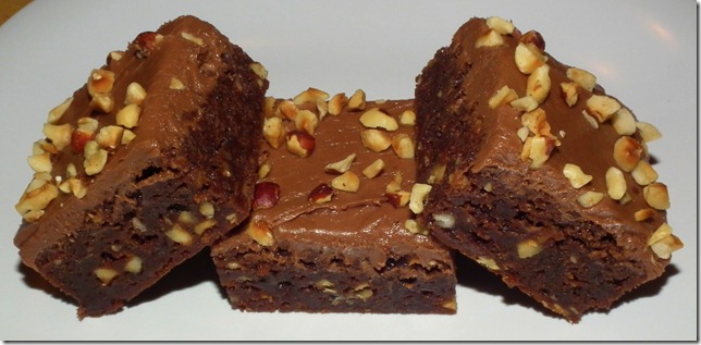 Frosted Nutella Hazelnut Brownies 1-31-12