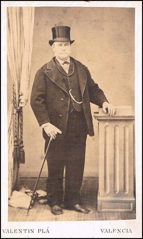 Tarjeta de visita. Foto de Valentín Plá. 1875_hacendado valenciano Tarjeta de visita. Foto de Valentín Plá. 1875_hacendado valenciano