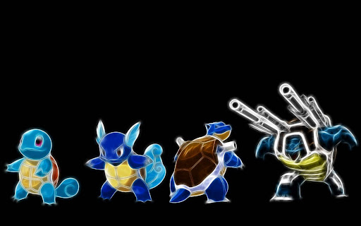 Squirtle Wartortle Blastoise
