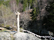 cross with ex votos, chapelle Saint Méen, Laval-Atger