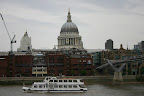 St Paul's Cathedral and Millenium Bridge