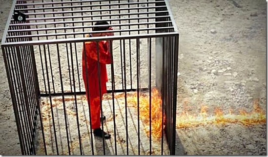 ISIS Torches Jordanian Pilot