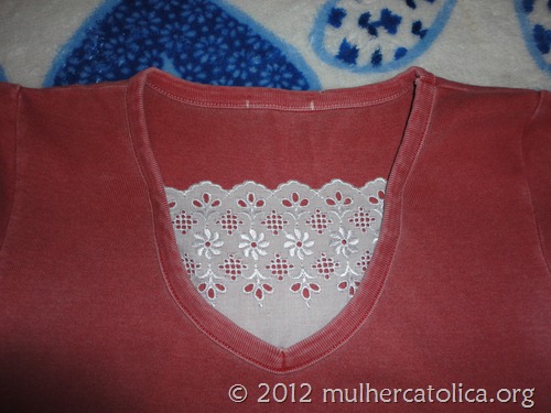 Decote quase pronto