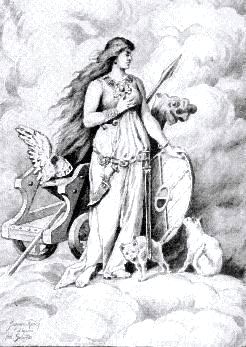 Freya Girded For War, Asatru Gods And Heroes