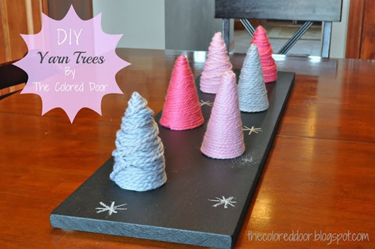 yarn christmas trees by the colored door yarn christmas trees by the colored door