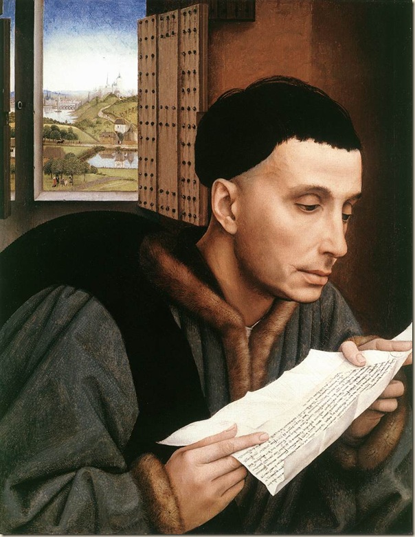 Portrait d'homme lisant une lettre