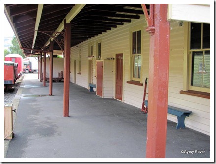 Platform of Little River railway station now preserved.