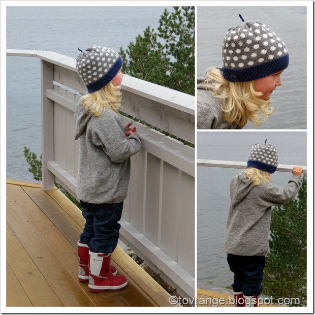 lue med prikker prikkelue