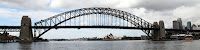 Approaching the bridge from Darling Harbour