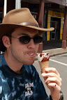 Better than candy, one of the floats handed out icecream cones!
