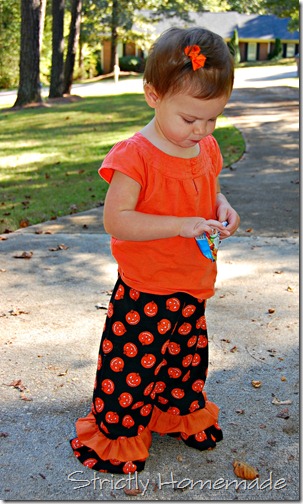 Ruffled Pumpkin Pants