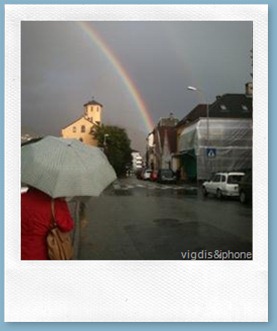 regn og regnbue