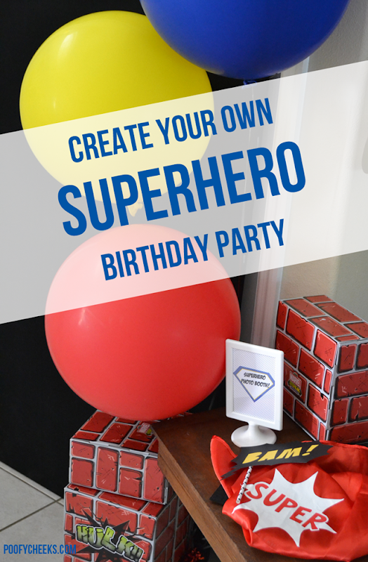 Create Your Own Superhero Party - poofycheeks.com