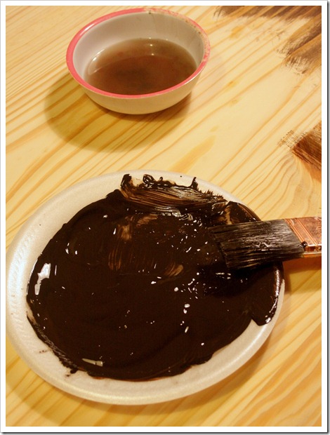 water clean up stain