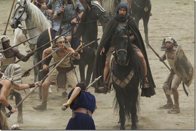 christian bale as moses in EXODUS GODS AND KINGS
