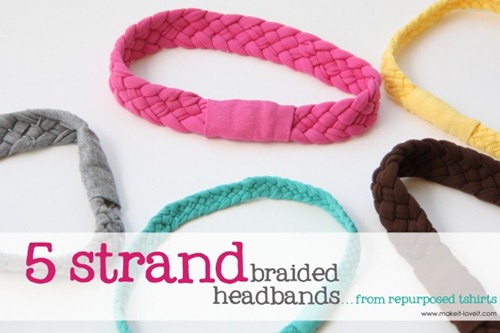 tshirt braided headbands by make it and love it