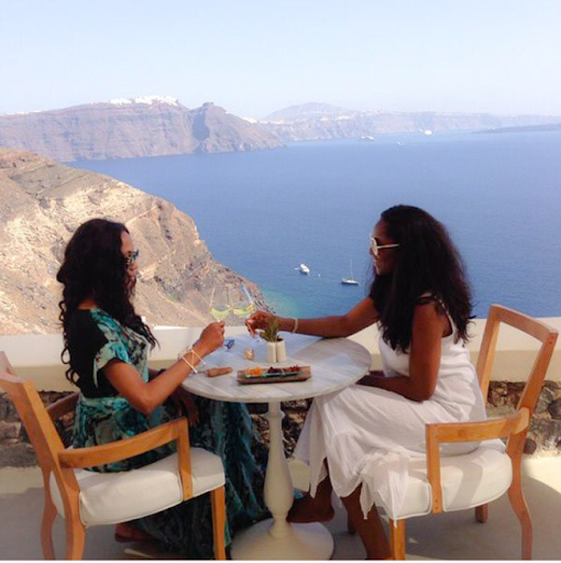 PHOTOS: Sylvia Nduka And Ene Maya's Vacation in Santorini Greece 17