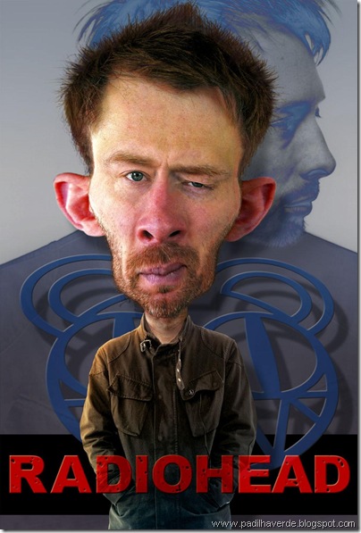 Caricatura Thom Yorke