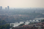 Prague skyline and the river Vitava