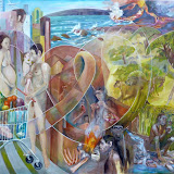 Menschwerdung 2, Öl auf Leinwand, 120x150 cm,  Copyright 2011 by O. Weinreich