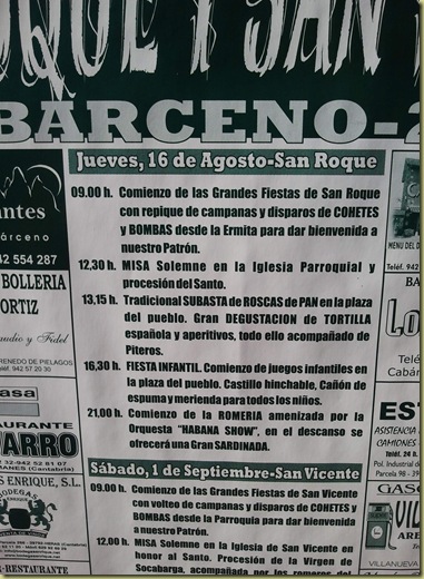 cartel de fiestas cabarceno