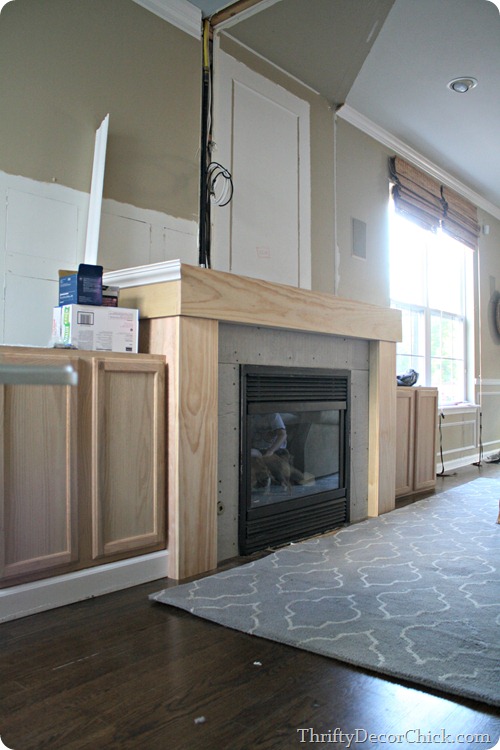 fireplace with built ins