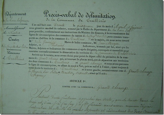 extrait du PV du débornement de 1830 extrait du PV du débornement de 1830