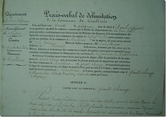 extrait du PV du débornement de 1830 